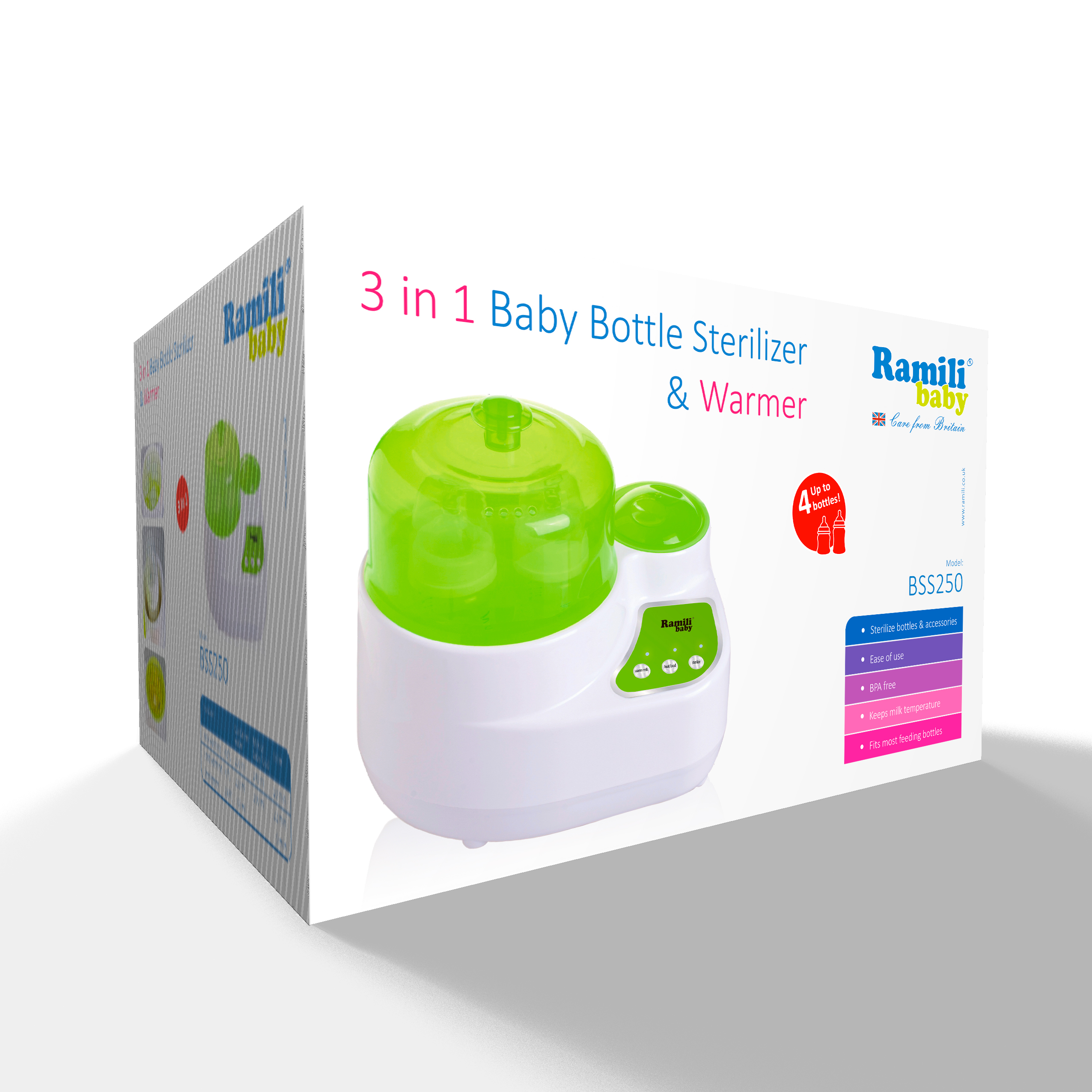 Стерилизатор с 1. Стерилизатор Ramili Baby подогреватель bss250. Стерилизатор Ramili Baby 3 в 1. Стерилизатор для бутылочек и нагреватель Ramil Baby. Подогреватель стерилизатор Ramil.