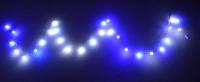 Гирлянда новогодняя светодиодная Пушинки бело-синие мягкие (3,5м)