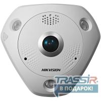 6Мп профессиональная IP FishEye камера с ИК-подсветкой HikVision DS-2CD6362F-IS
